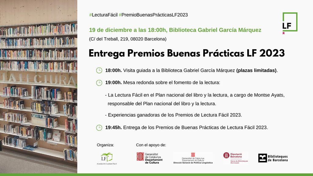 Invitación Entrega Premios Buenas Prácticas LF 2023